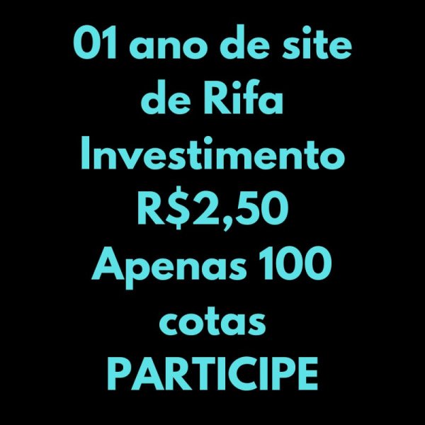 PREMIO-SITE DE RIFA (01 ANO PAGO)